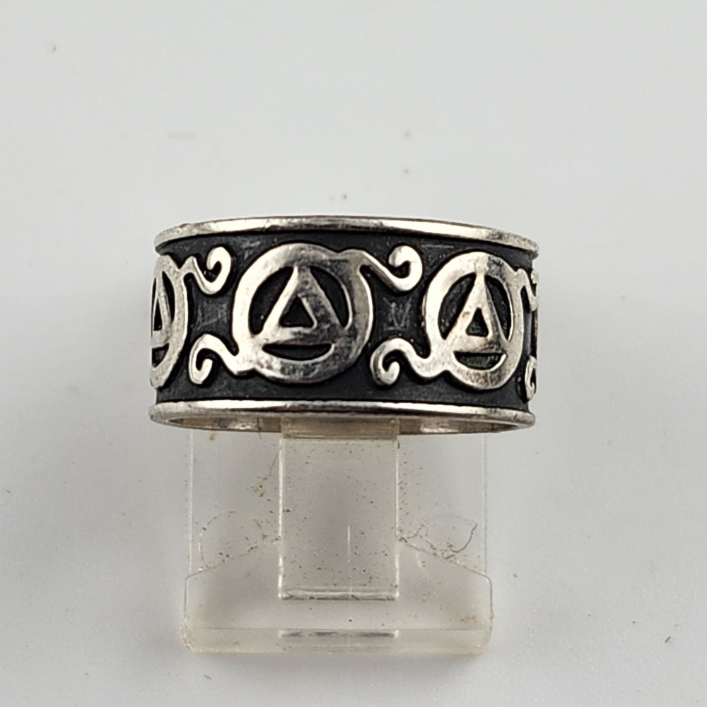 Vintage Sterling Silver 925‎ Mexico Band Ring Size 6.75